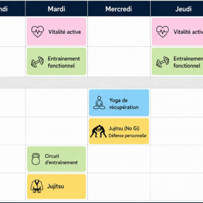Tableau des Cours